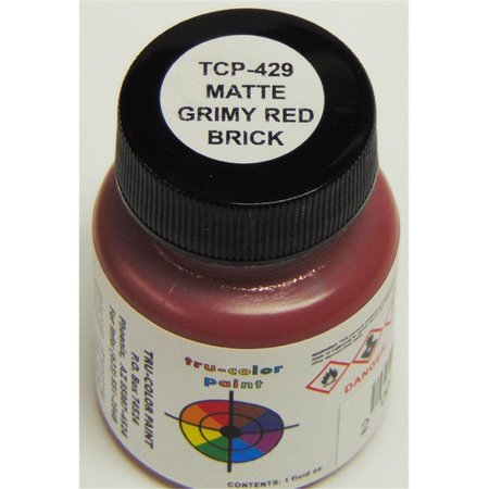 TRUE COLOR PAINT Matte Grimy Red Brick - 1 oz TCP429